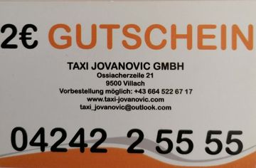 Taxi Gutschein